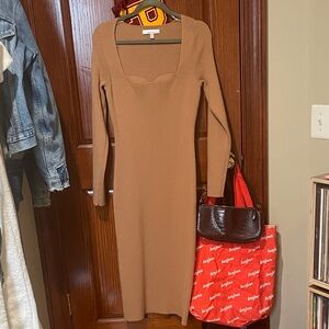 Tan Sweater Dress